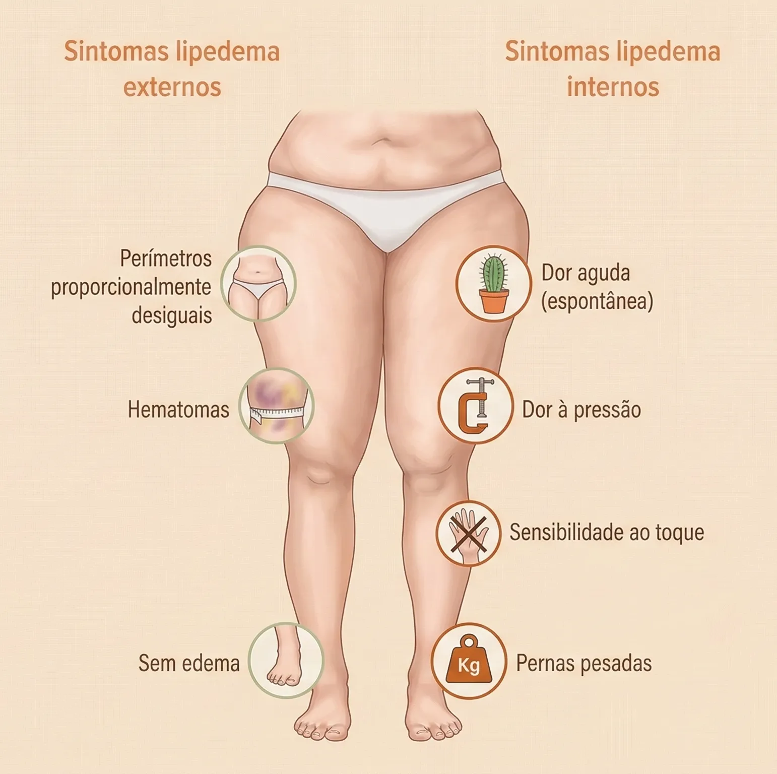 Ilustração do Lipedema